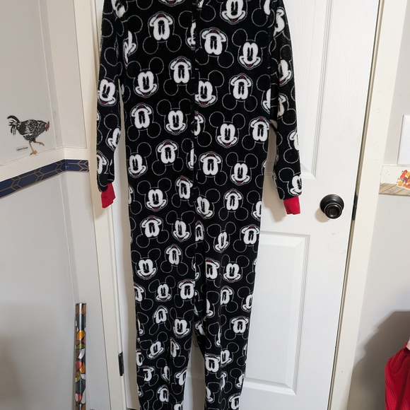 Mickey Mouse Black and Red Women's Onesie - Picture 1 of 3
